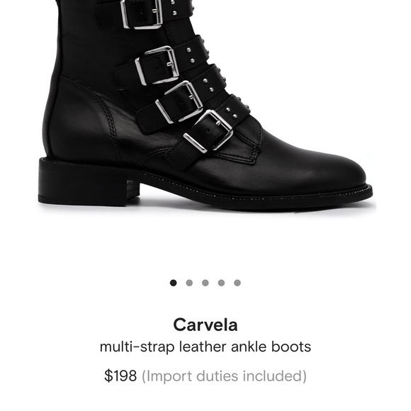 Carvela Kurt Geiger multi strap leather ankle boots, size 38 - Picture 4 of 6